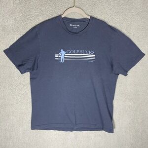 TravisMathew "Golf Sucks" Graphic Tee Shirt XL Golf Casual Preppy Classic